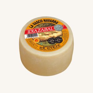 La Vasco Navarra Idiazabal DOP natural matured sheep´s cheese, mini wheel 1.3 kg