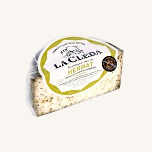 La Cleda Herbat artisan soft sheep´s cheese with aromatic herbs, half wheel 250 gr