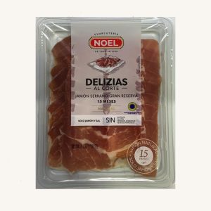 Noel Serrano ham (jamón) Gran Reserva (ETG), from Girona, pre-sliced 100 gr
