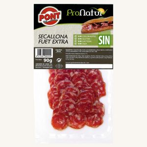 Pont Secallona fuet extra, from Barcelona, pre-sliced 90 gr