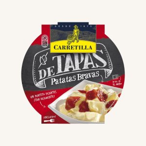 Carretilla Patatas Bravas (spicy potatoes), ready to eat in 30 seconds, 1 portion tray 280 gr